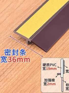 End of the crack of the door sealing strip article against