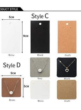 50pcs Earrings Necklaces Display Cards for Jewelry Box Packa