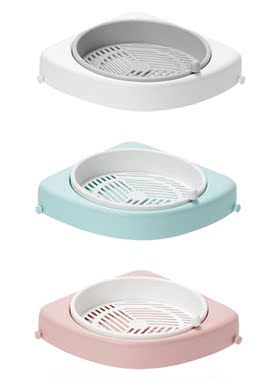 RecabLeght Bathroom Shower Corner Shelf Wall Mount Triangula