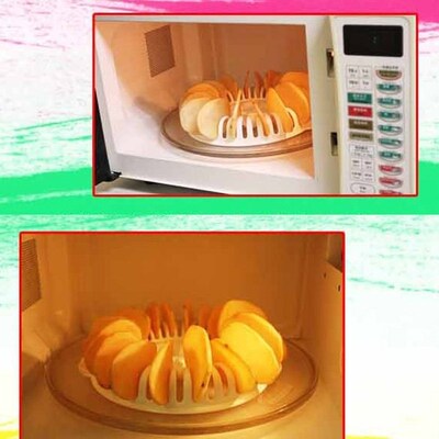 Microwave Potato Chips Maker DIY Low Calories Oven Fat Free
