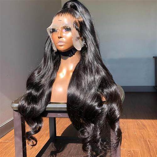 Body Wave 360 Full Lace Wig Human Hair Pre Plucked 13x6 Hd L