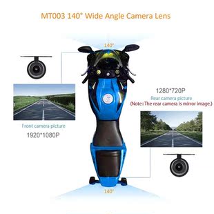 Motorcycle DVR Wifi Camera FHD 1080P 4 Inch Dash Cam Moto W