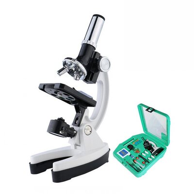 Microscope Set 100X-1200X Children Kids Students All-Metal M