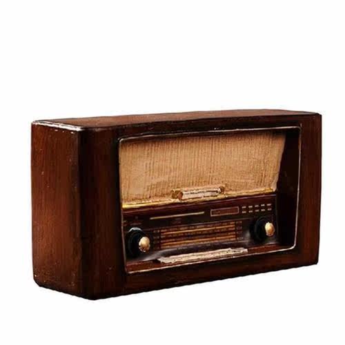 Vintage Radio Model Old Style Radio Model Resin Desktop