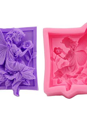 Fairy angel flower 3D resin clay silicone molds DIY handmad