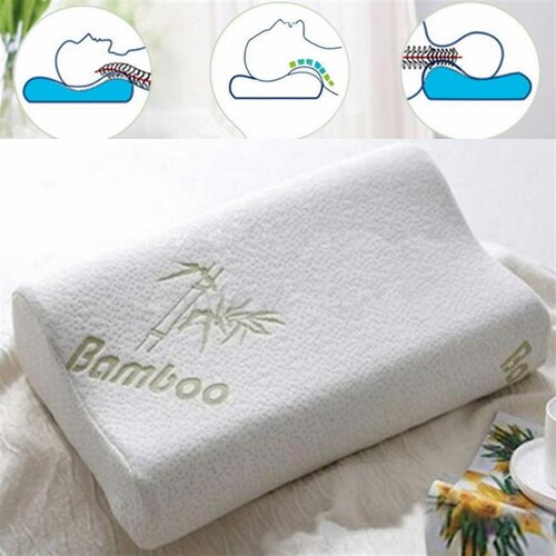 1 Pcs Sleeping Memory Foam White Singleplayer Orthopedic Nec