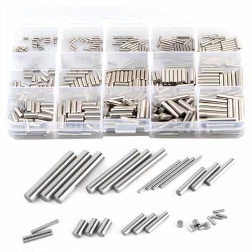 450pcs/set  Cylindrical Pin M2 M3 M4 304 Stainless Steel DIN