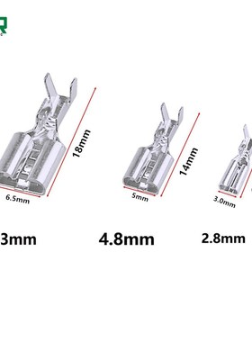 100pcs /25set  Female Male Spade Crimp Terminals connector,