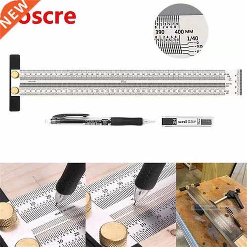 Woodworking Scribe ruler High-precision Scale Ruler Marking