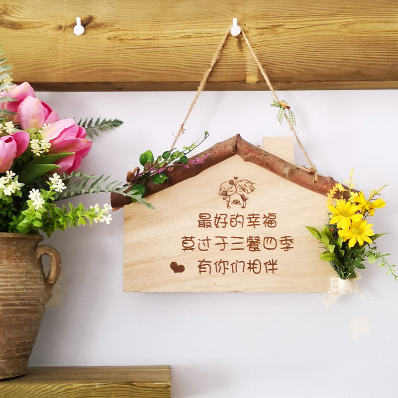 木质店铺招牌营业中欢迎光临门牌创意家规家训挂牌家门口装饰定制