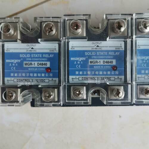 议价[工控优选]单相固态继h电器MGR-1 D4840 两个,D4 价格洽谈