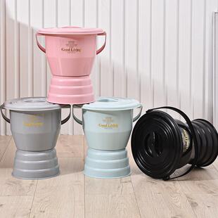 家庭卧室增高脚加厚痰盂能坐吗？有盖挎包大盖老人孕妇夜间起床尿