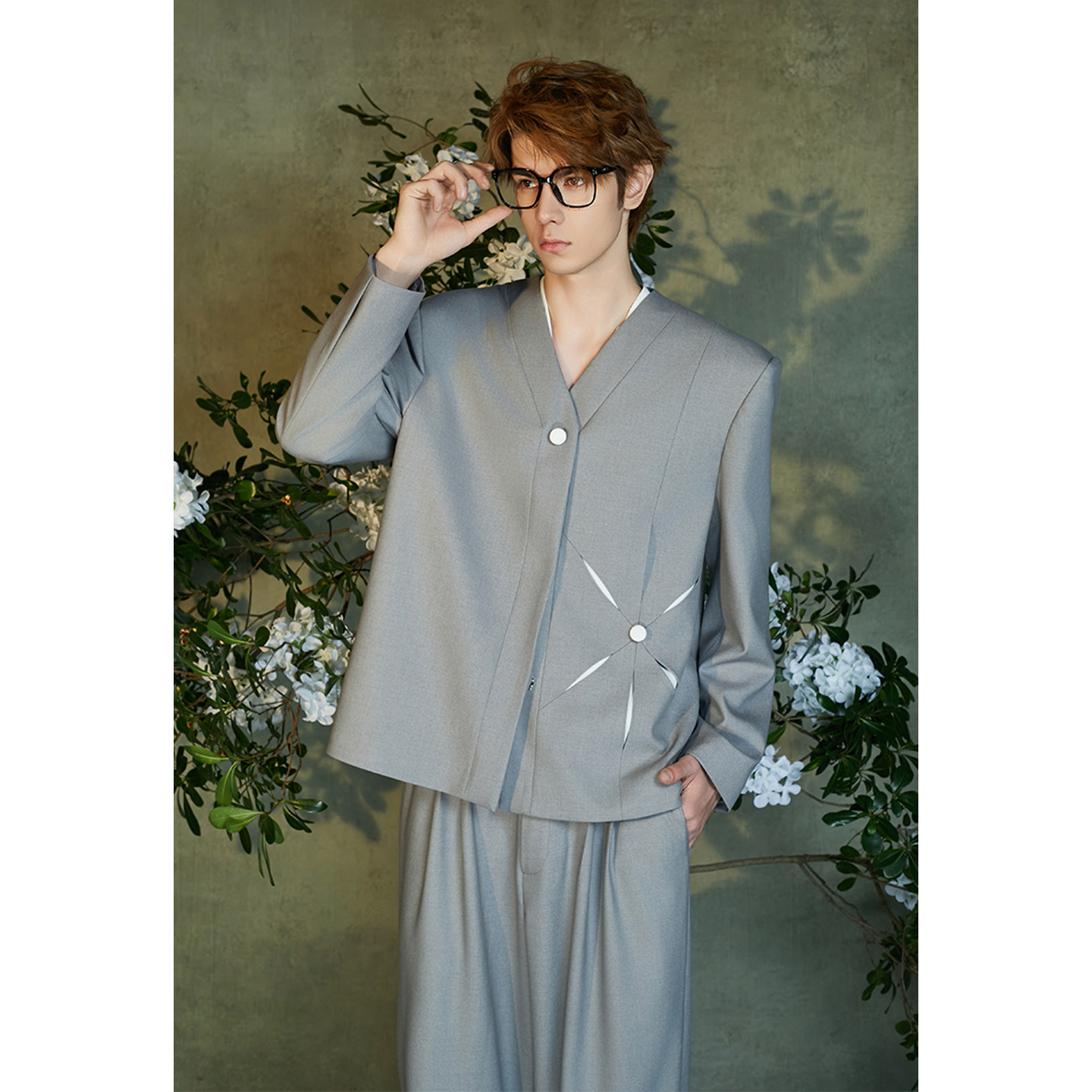 介尺JIECHI「云舒见月」新中式国风外套高级感宽松休闲西装外套男,男装,休闲西服,淘宝优惠券,粉丝福利购,淘宝优惠卷