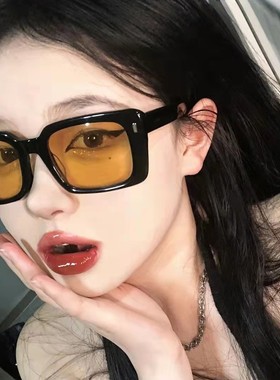 明星同款方形复古嘻哈墨镜