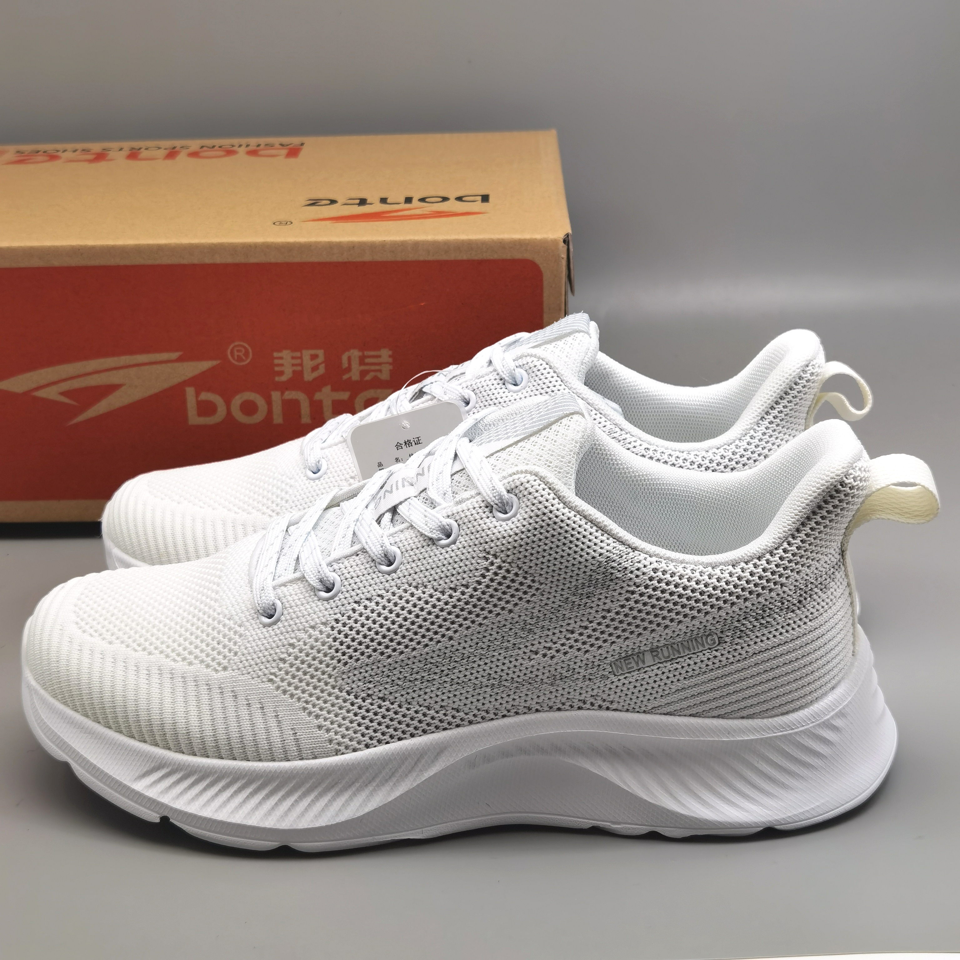 邦特男鞋春秋新款运动休闲网面鞋