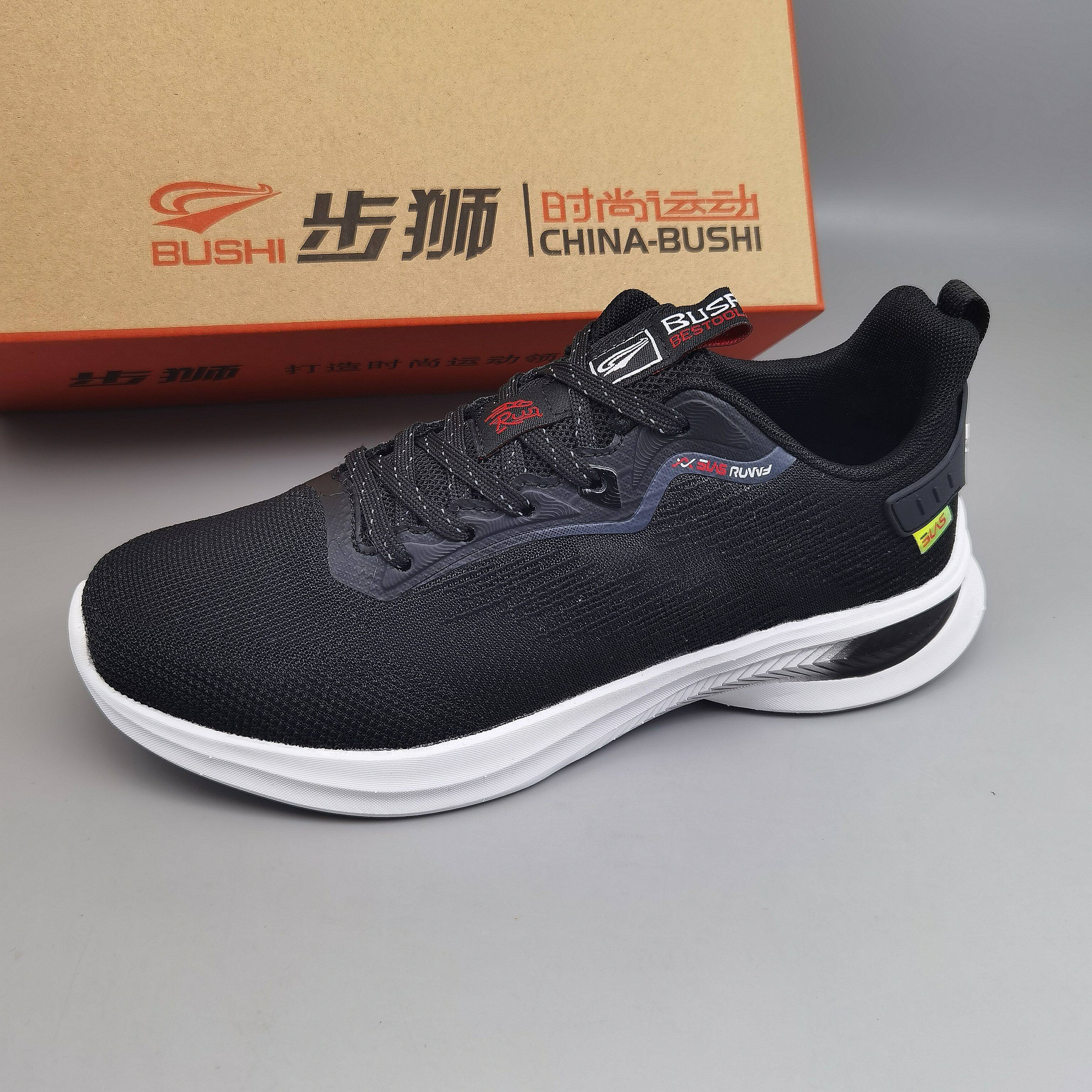 步狮品牌男鞋2024年夏季新款跑步运动鞋网面轻便舒适软底时尚潮鞋