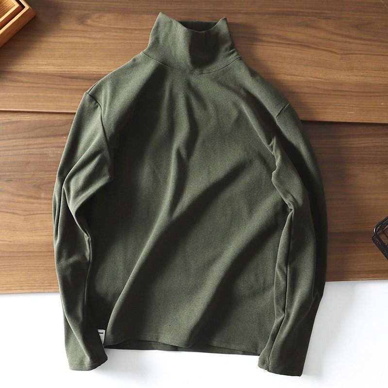 MAROLIO软绒超舒适~280克阳离子双面绒高领纯色内搭衣长袖T恤潮,男装,秀禾服,淘宝优惠券,粉丝福利购,淘宝优惠卷