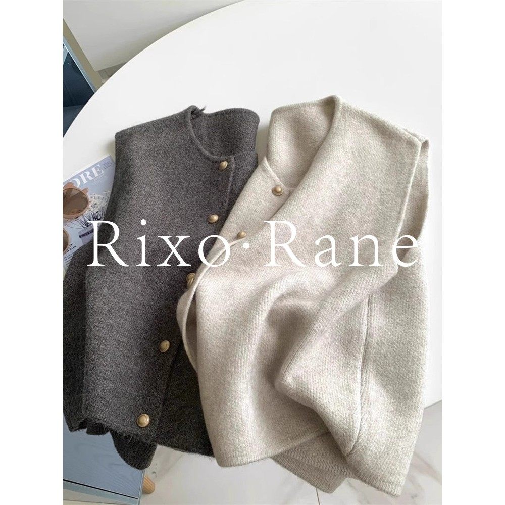 法国Rixo Rane ⭐气质百搭针织马甲背心女秋冬季叠穿内搭坎肩上衣,女装/女士精品,大码内搭,淘宝优惠券,粉丝福利购,淘宝优惠卷
