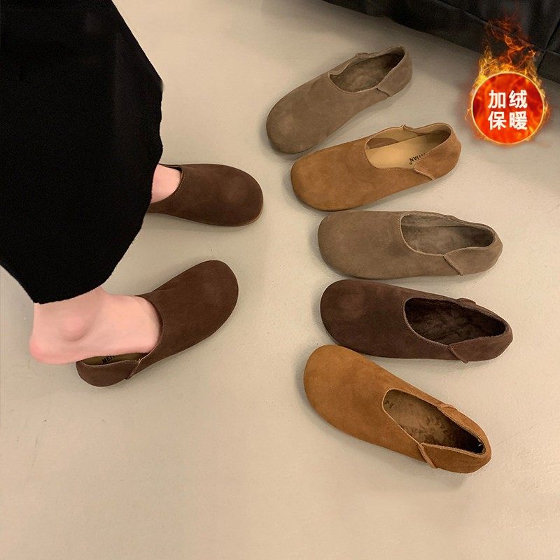 法国Uamtor平底勃肯鞋女2025新款秋冬季一脚蹬全包博肯豆豆鞋,女鞋,勃肯鞋/软木鞋,淘宝优惠券,粉丝福利购,淘宝优惠卷