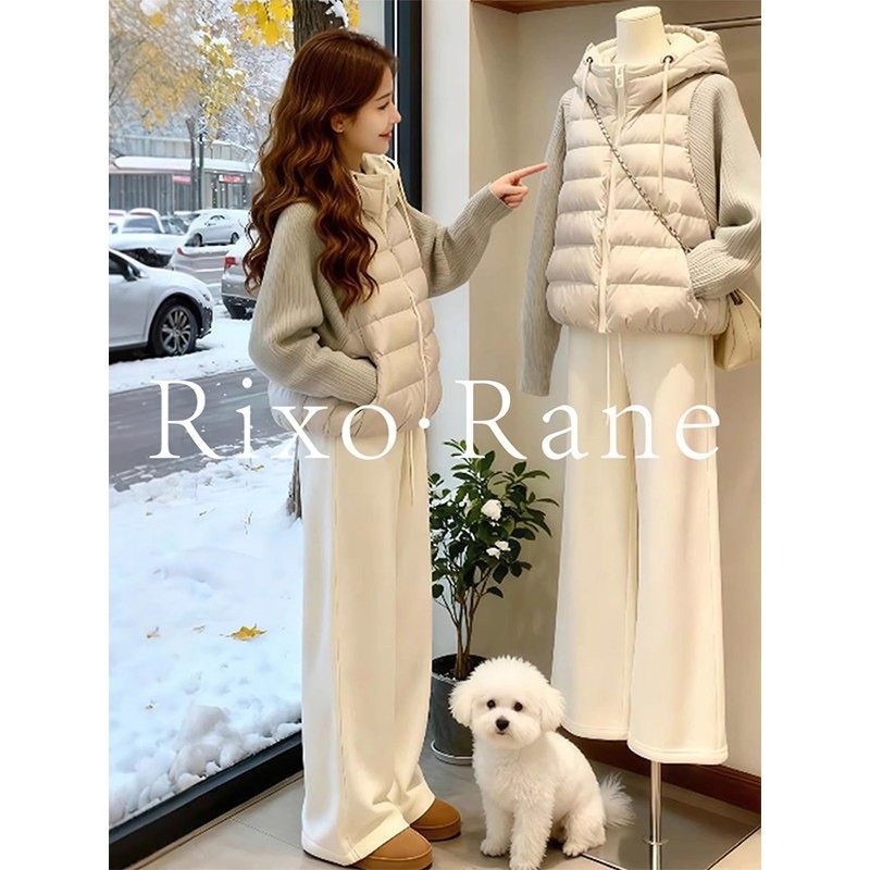 法国Rixo Rane高颜出行?法式针织拼接连帽棉服外套独特漂亮上衣,女装/女士精品,大码内搭,淘宝优惠券,粉丝福利购,淘宝优惠卷