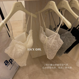 XIA夏夏-吊带背心带胸垫内搭打底上衣可外穿纯欲美背内衣HS23595