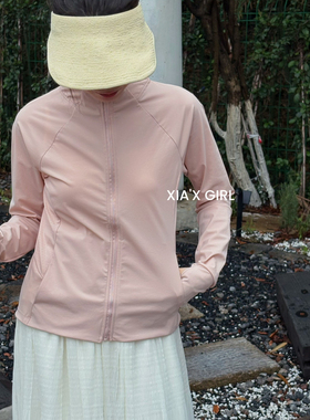 XIA夏夏-径夏季立领防晒弹力修身显瘦凉感轻薄透气防晒衫HS92078
