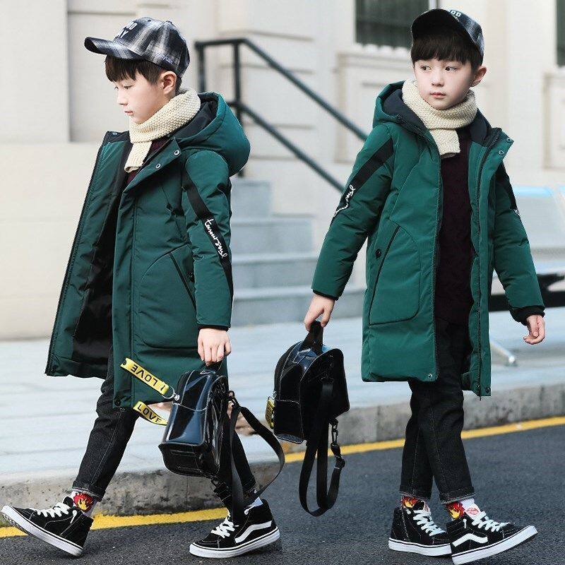 男童棉服2024新款冬装棉衣中长款中大儿童男孩冬季加厚外套棉袄潮