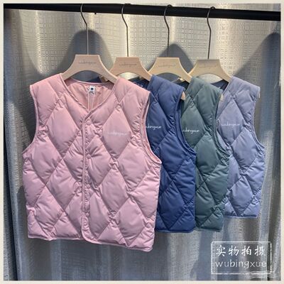 儿童羽绒马甲轻薄款秋冬