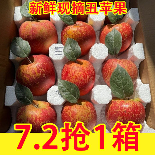 大凉山丑苹果新鲜当季孕妇水果盐源红富士冰糖心丑平果整箱包邮