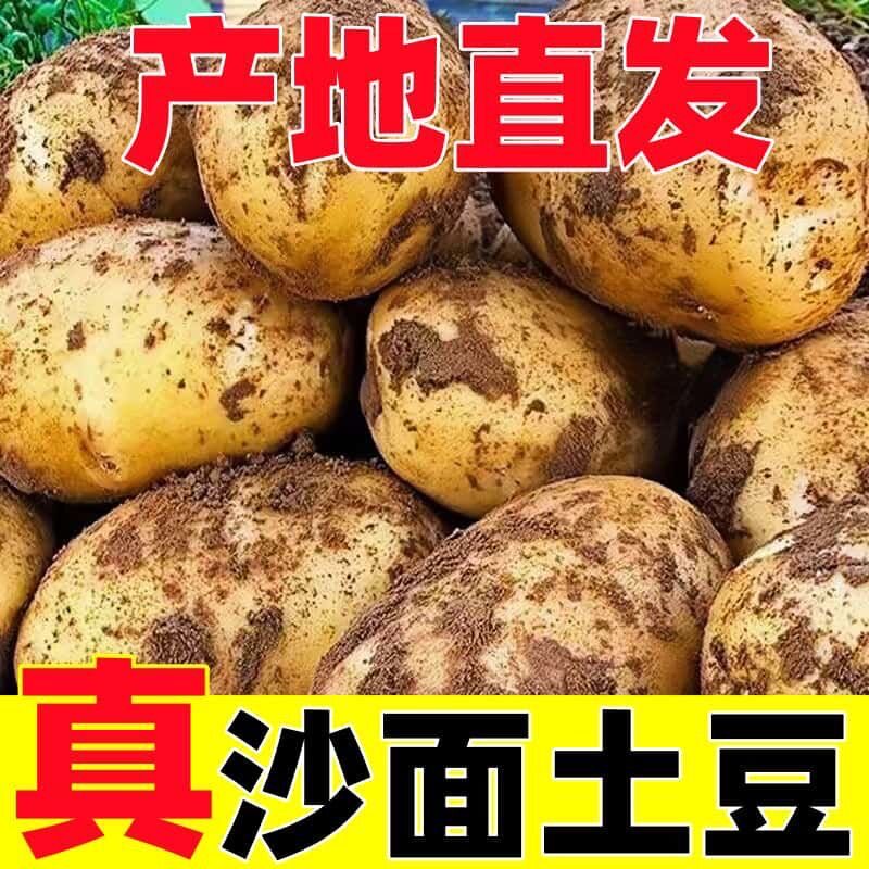 新鲜黄皮黄心土豆9斤新鲜马铃薯蔬菜洋芋整箱土豆整箱包邮5