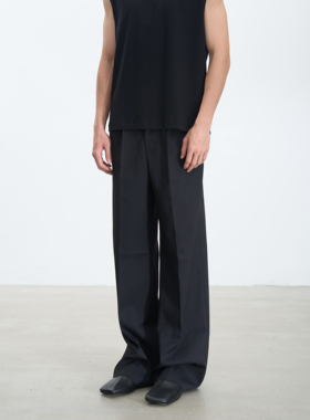 ROLE IN LFIE 莫代尔羊毛混纺早秋休闲西裤直筒阔腿长裤通勤