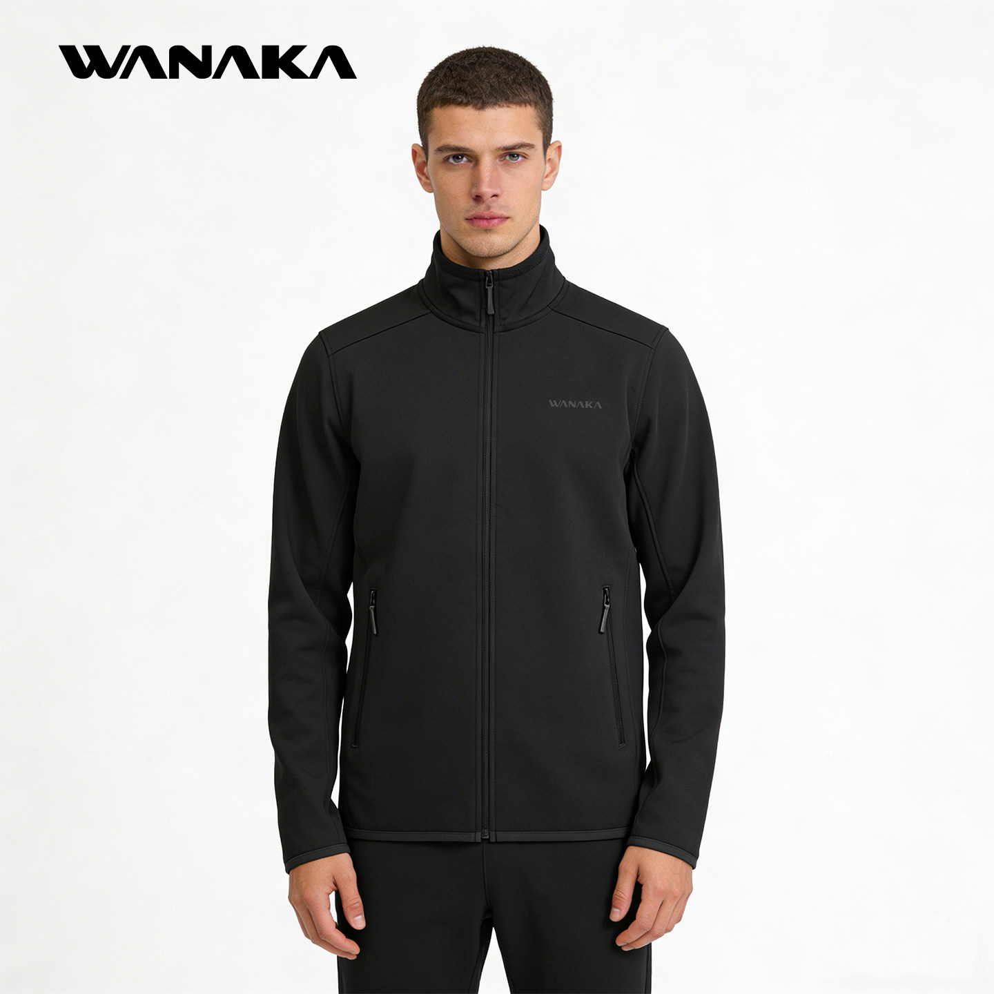 WANAKA高蓬拉链衫外套抓绒衣内胆弹力保暖透气UPSP轻量化户外男款