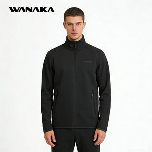 WANAKA高蓬拉链衫外套抓绒衣内胆弹力保暖透气UPSP轻量化户外男款