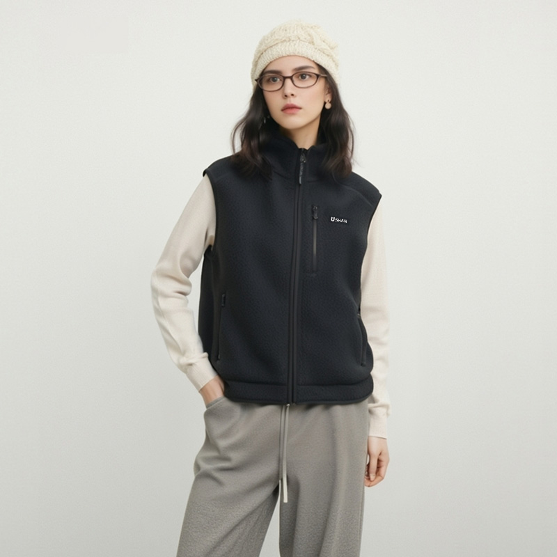 羊羔绒泰迪马甲户外抓绒保暖