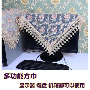 家用正方形桌布电脑罩防尘套 刺绣台布长方形镂空蕾丝茶几桌布欧式