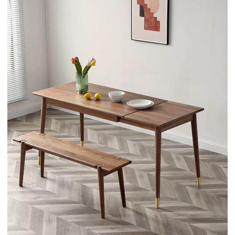 黑胡桃木智能电动升降桌实木简约书桌可调节站立办公电脑桌工作台