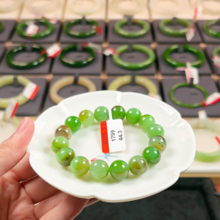 H185碧玉老料乌兰海苹果绿翠绿特色款