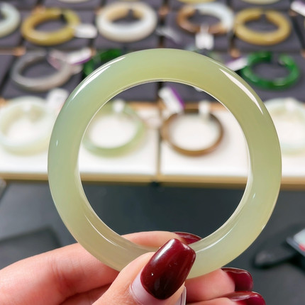 h7 54.5钢板高冰野牛沟玻璃种无瑕疵无包容蜂蜜水正价10500王炸