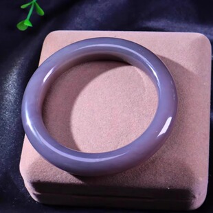 精品新疆和田玉羊脂玉翠青晴水冰白藕粉碧玉翡翠手镯