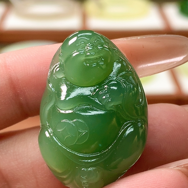 A7-27夹层特细粉青逍遥佛正价2500