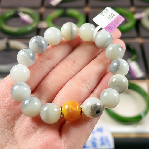 h349 12mm新疆聚墨青花精品老料