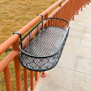 阳台栏杆挂式花架多层肉悬挂装饰花盆架铁艺花架子置物架窗沿窗台