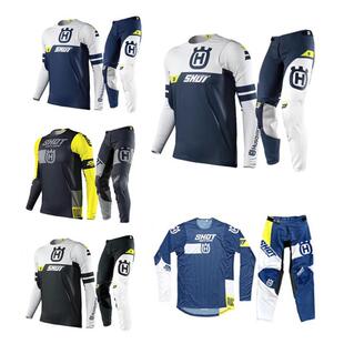 H胡思瓦纳骑行越野套装长T恤长裤