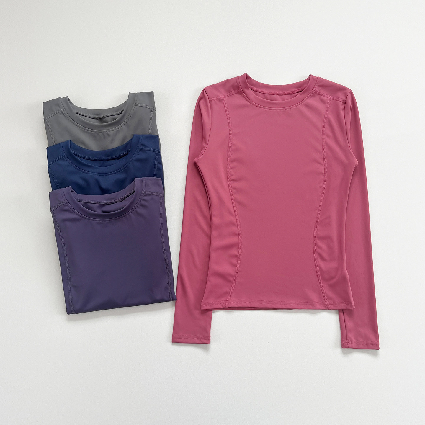 显瘦修身普拉提训练健身服长袖