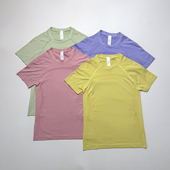 无缝一体织瑜伽服运动上衣紧身跑步百搭速干透气打底健身短袖 t恤