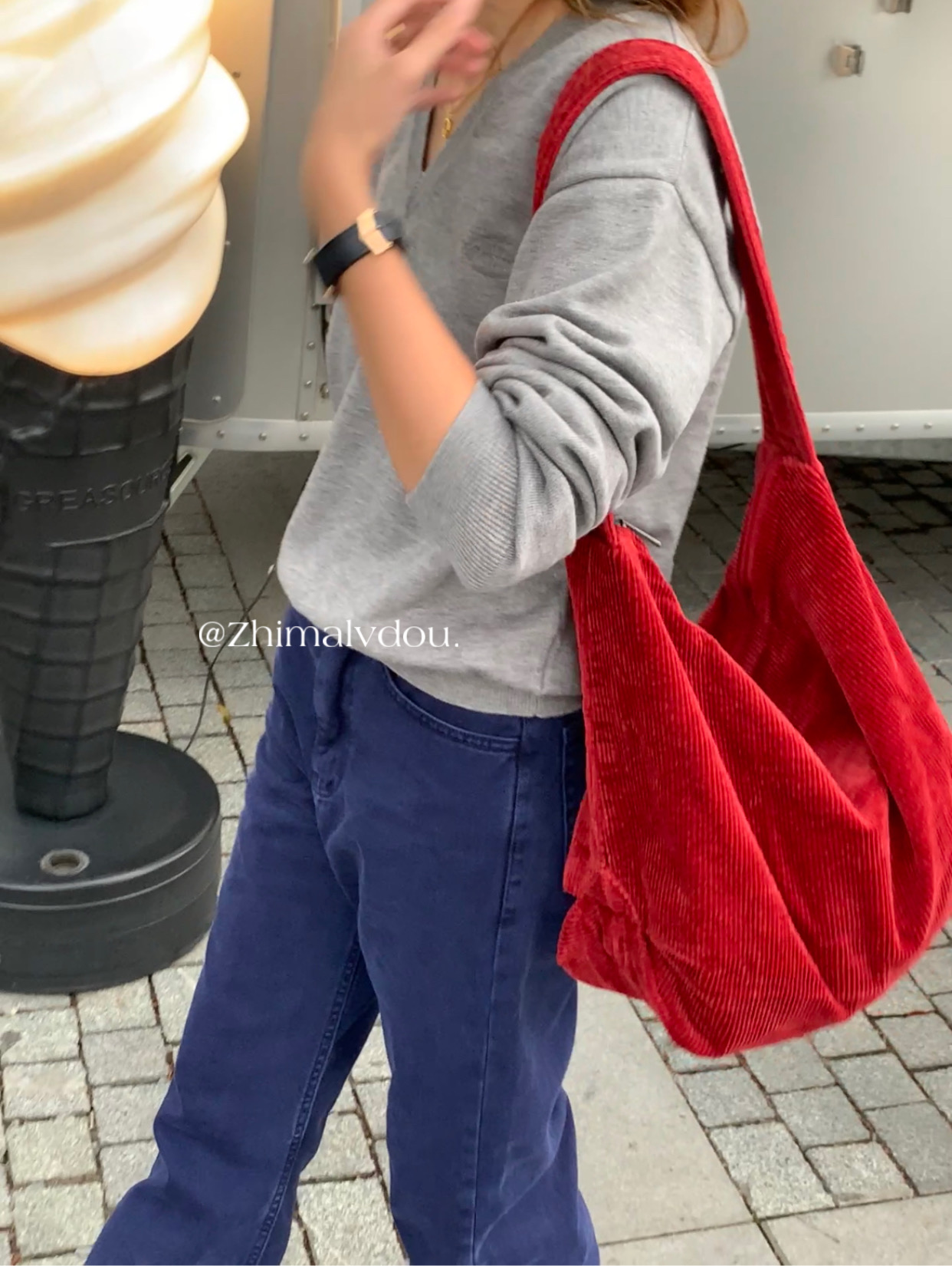 秋冬灯芯绒文艺女包包氛围感布袋