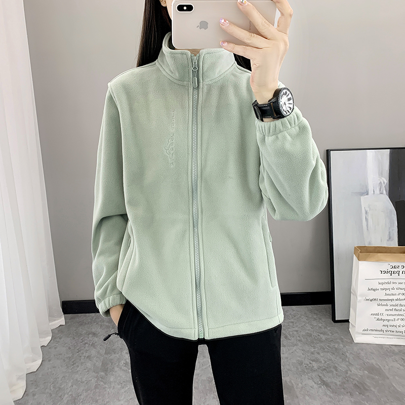 YG抓绒衣女新款摇粒绒休闲加厚户外保暖男冲锋衣内胆外套上衣夹克