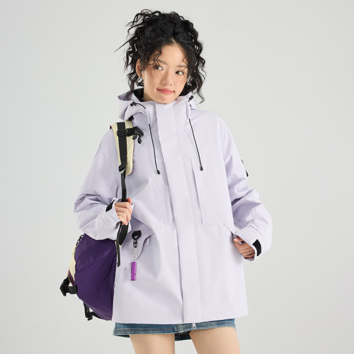 YG户外三合一冲锋衣女款2026新款户外登山防风抓绒内胆定制外套男