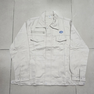 CSSC米色秋冬100%纯棉套装工作服(外高桥江南造船厂)同款打磨电焊