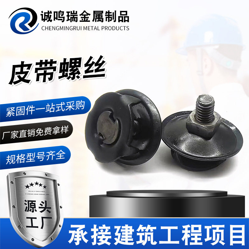 厂家直销皮带螺栓畚斗蟹壳螺丝抛丸机配件提升机输送带高强度螺栓